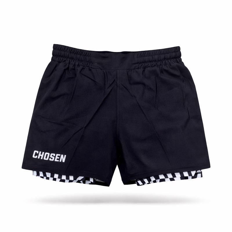 CHOSEN ZEBRA Hybrid Fightshorts - Black